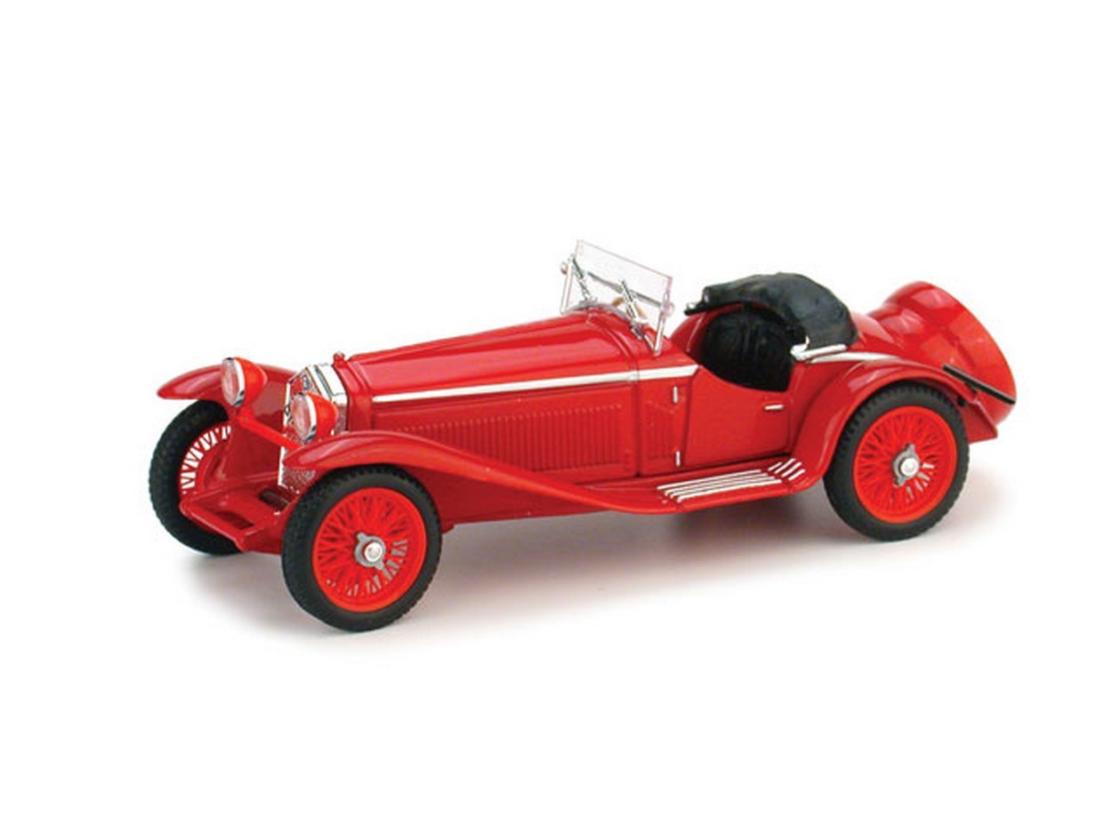 MODELLINO IN SCALA COMPATIBILE CON ALFA ROMEO 1750 GS ZAGATO 1931 ROSSO ALFA UPDATE 1:43 BRUMM BM0388-02