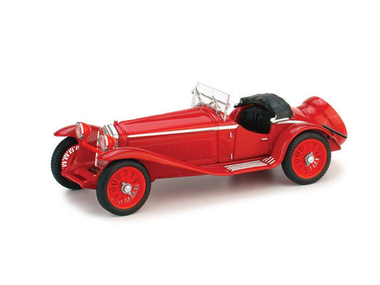 MODELLINO IN SCALA COMPATIBILE CON ALFA ROMEO 1750 GS ZAGATO 1931 ROSSO ALFA UPDATE 1:43 BRUMM BM0388-02