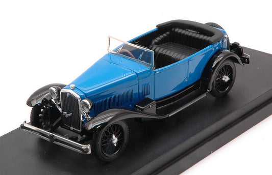 MODELLINO IN SCALA COMPATIBILE CON ALFA ROMEO 1750 TORPEDO 1930 BLUE/BLACK 1:43 RIO RI4648