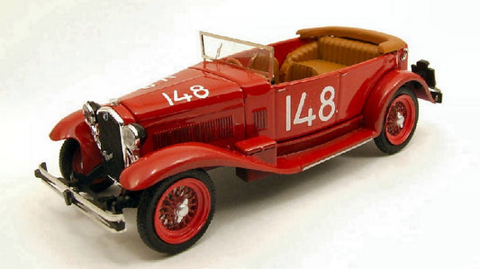MODELLINO IN SCALA COMPATIBILE CON ALFA ROMEO 1750 TORPEDO N.148 MILLE MIGLIA 1931 BRAMBILLA-CASELLA 1:43 RIO RI4243