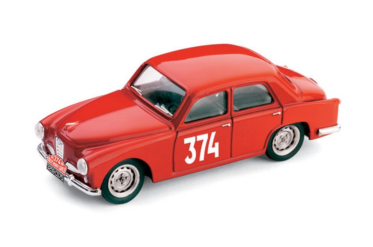 MODELLINO IN SCALA COMPATIBILE CON ALFA ROMEO 1900 N.374 16th MONTE CARLO 1955 POCHON-HONORE 1:43 BRUMM BMS057