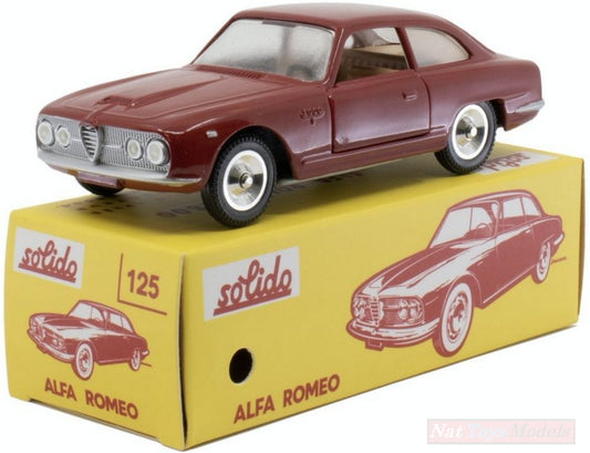 MODELLINO IN SCALA COMPATIBILE CON ALFA ROMEO 2600 S ROUGE CLUB SOLIDO 1:43 SOLIDO SL1001251