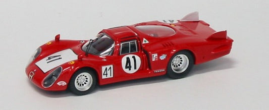 MODELLINO IN SCALA COMPATIBILE CON ALFA ROMEO 33.2 N.41 28th LE MANS 1968 VACCARELLA-BAGHETTI 1:43 BEST MODEL BT9272
