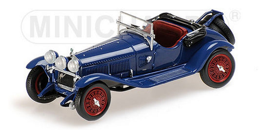 MODELLINO IN SCALA COMPATIBILE CON ALFA ROMEO 6C 1750 G.S. 1930 BLUE 1:43 MINICHAMPS PM400120431