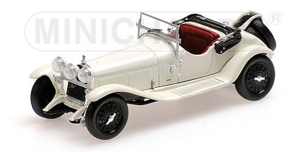MODELE REDUIT COMPATIBLE AVEC ALFA ROMEO 6C 1750 GS 1930 BLANC 1:43 MINICHAMPS PM400120430