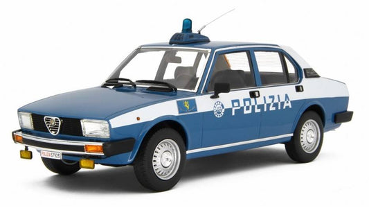 SCALE MODEL COMPATIBLE WITH ALFA ROMEO ALFETTA 2.0 L 1978 POLIZIA 1:18 LAUDO RACING LM154B-PO