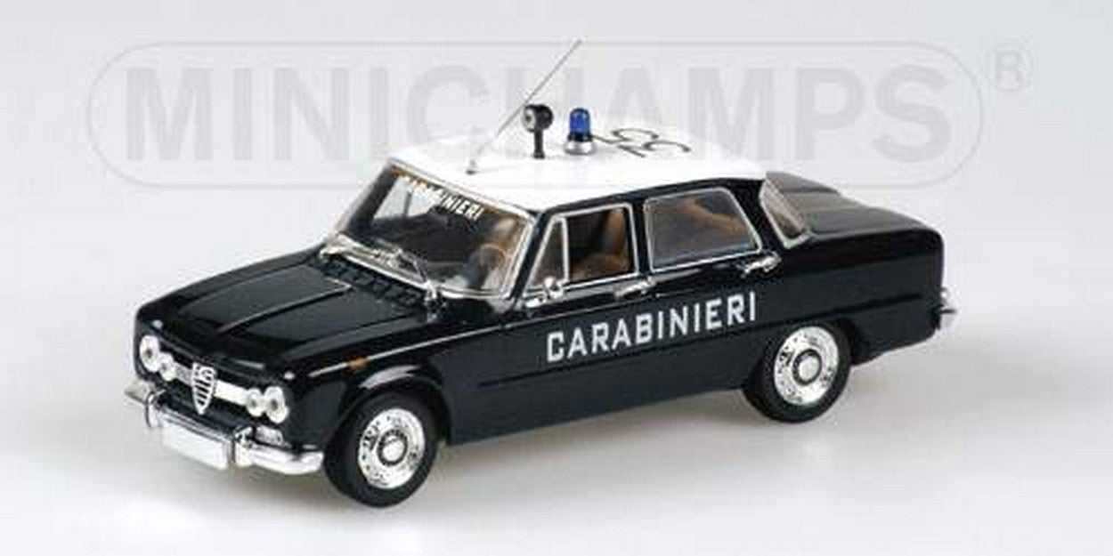 SCALE MODEL COMPATIBLE WITH ALFA ROMEO GIULIA 1300 CARABINIERI 1:43 MINICHAMPS PM400120990