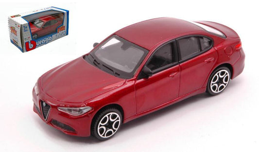 MODELLINO IN SCALA COMPATIBILE CON ALFA ROMEO GIULIA 2016 RED 1:43 BURAGO BU30329R