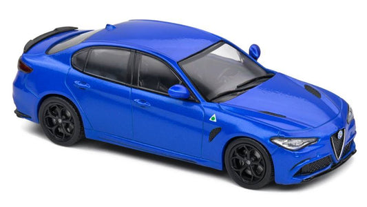 SCALE MODEL COMPATIBLE WITH ALFA ROMEO GIULIA QUADRIFOGLIO 2019 BLUE 1:43 SOLID SL4313104