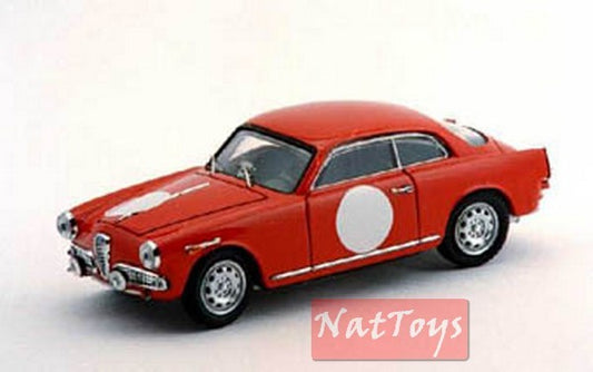 modellino IN SCALA COMPATIBILE CON ALFA ROMEO GIULIETTA 2mo T OLD CARS RACES 1959 ALFA RACING RED 1:43 BANG BG7203 241220