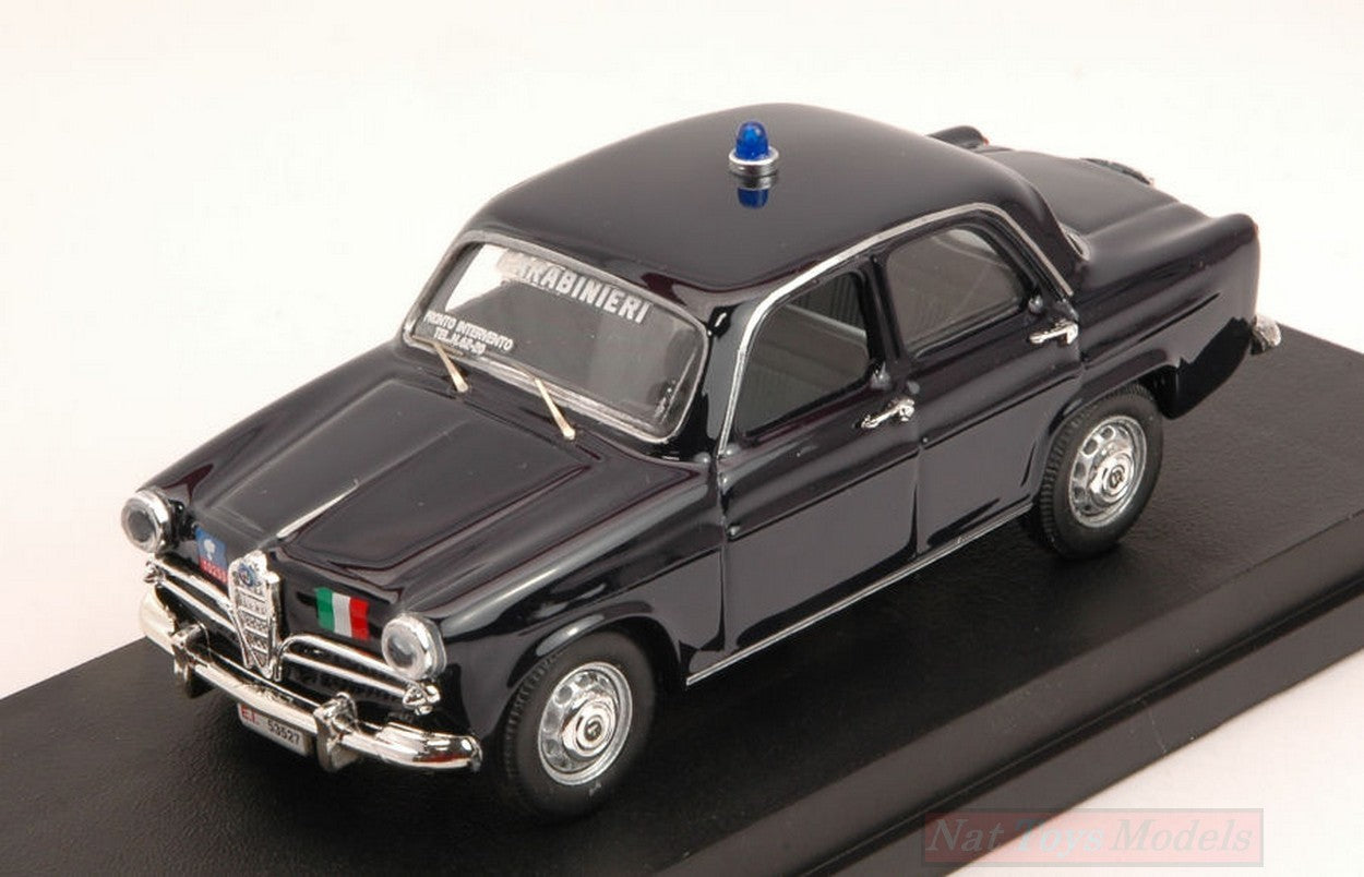 SCALE MODEL COMPATIBLE WITH ALFA ROMEO GIULIETTA CARABINIERI 1959 1:43 RIO RI4149