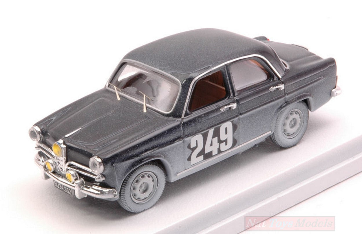 MODELLINO IN SCALA COMPATIBILE CON ALFA ROMEO GIULIETTA N.249 36th M.CARLO 1963 J.NIELSEN-H.HENRIKSEN 1:43 RIO RI4536