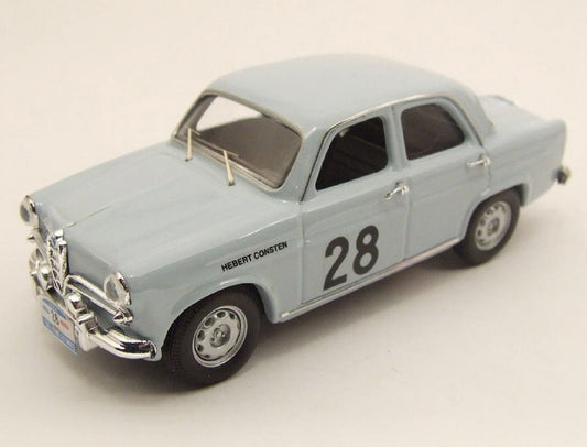 MODELLINO IN SCALA COMPATIBILE CON ALFA ROMEO GIULIETTA N.28 1st CLASS T.D.FRANCE 1958 HEBERT-CONSTEN 1:43 RIO RI4155