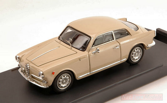 MODELLINO IN SCALA COMPATIBILE CON ALFA ROMEO GIULIETTA SPRINT 1954 BEIGE BANANA 1:43 BANG BG7153