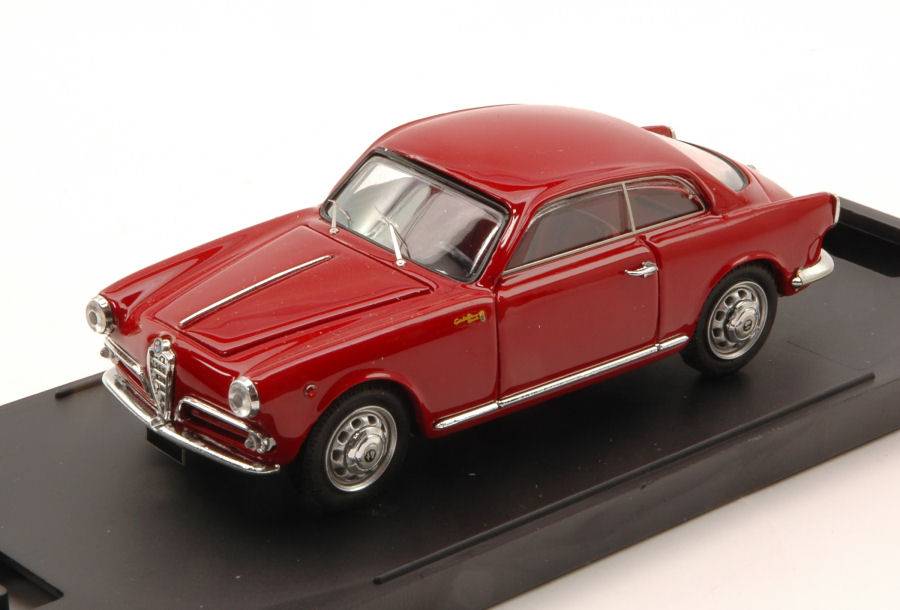 MODELLINO IN SCALA COMPATIBILE CON ALFA ROMEO GIULIETTA SPRINT STRADALE 1954 RED 1:43 BANG BG7151
