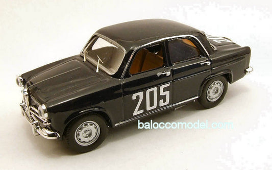 MODELLINO IN SCALA COMPATIBILE CON ALFA ROMEO GIULIETTA TI N.205 1964 1:43 RIO RI4254