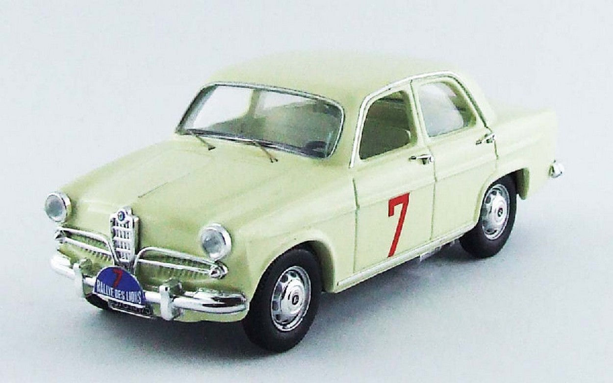 MODELLINO IN SCALA COMPATIBILE CON ALFA ROMEO GIULIETTA T.I. N.7 RALLYE DES LIONS 1961 JOSE ROSINSKY 1:43 RIO RI4455