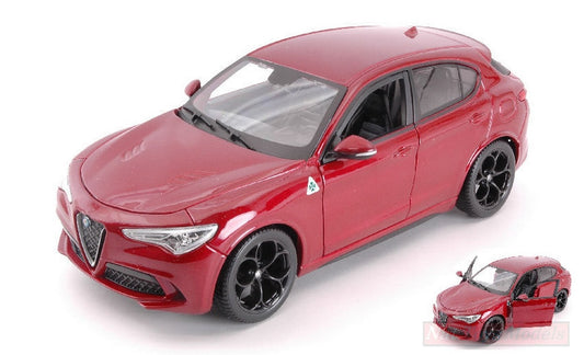 modellino IN SCALA COMPATIBILE CON ALFA ROMEO STELVIO RED 1:24 BURAGO BU21086R