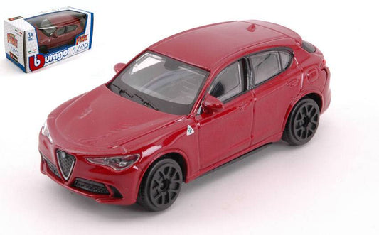 MODELLINO IN SCALA COMPATIBILE CON ALFA ROMEO STELVIO RED 1:43 BURAGO BU30389R
