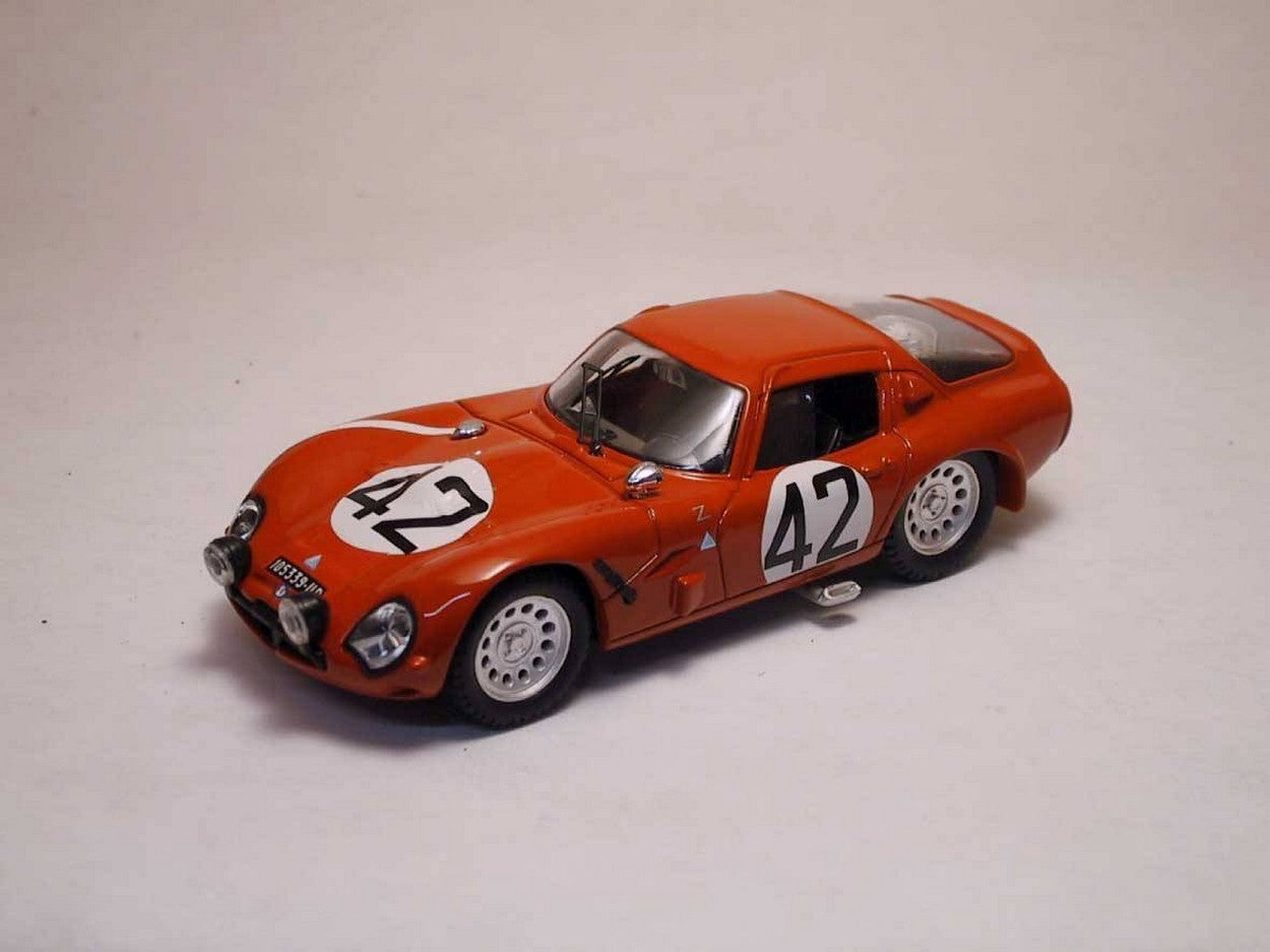 MODELLINO IN SCALA COMPATIBILE CON ALFA ROMEO TZ 2 N.42 44th LM 1965 "GEKI" RUSSO-ZUCCOLI 1:43 BEST MODEL BT9184