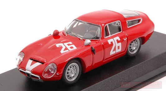 MODELLINO IN SCALA COMPATIBILE CON ALFA ROMEO TZ1 N.26 1000 KM MONZA 1965 PIANTA-SALA 1:43 BEST MODEL BT9780
