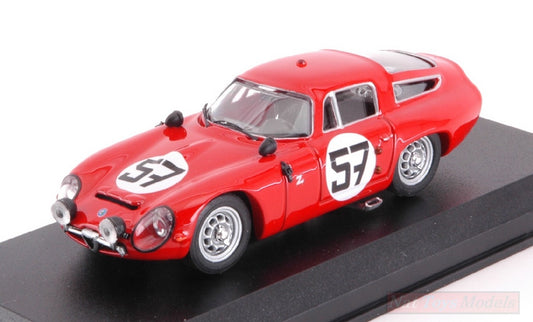 MODELLINO IN SCALA COMPATIBILE CON ALFA ROMEO TZ1 N.57 13th (1st GT1.6) LM 1964 BUSSINELLO-DESERTI 1:43 BEST MODEL BT9132-2