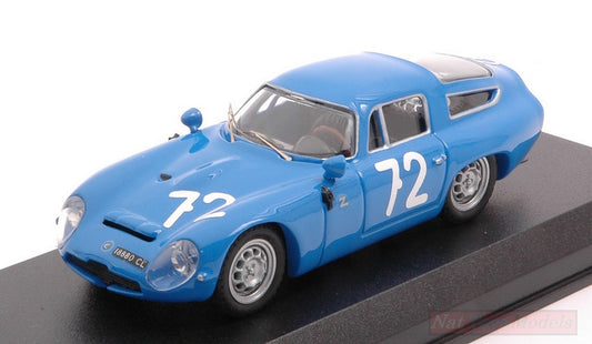 MODELLINO IN SCALA COMPATIBILE CON ALFA ROMEO TZ1 N.72 TARGA FLORIO 1965 PANEPINTO-PARLA 1:43 BEST MODEL BT9783