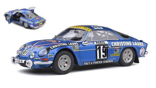 MODELE REDUIT COMPATIBLE AVEC ALPINE A110 1600S N.19 RALLYE MONTE CARLO 1976 MOUTON 1:18 SOLID SL1804204