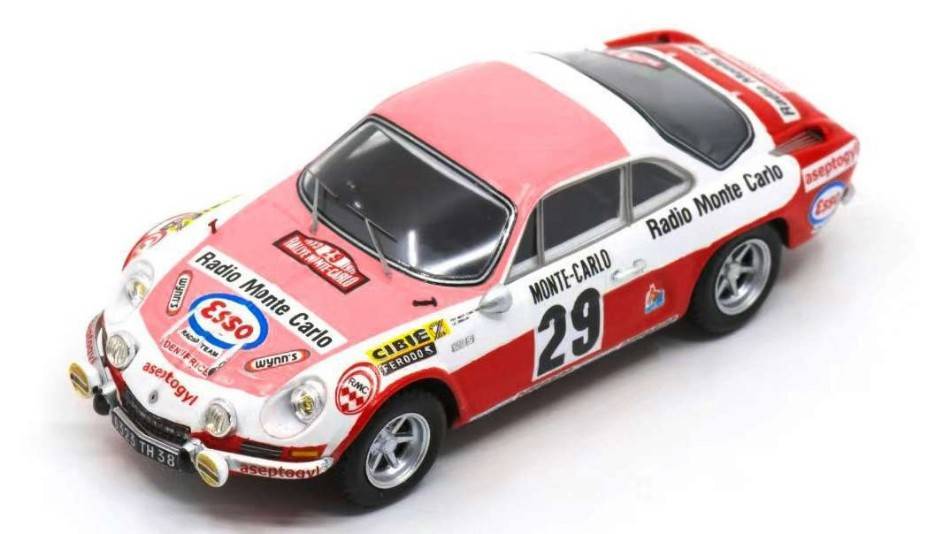 MODELE REDUIT COMPATIBLE AVEC ALPINE A110 N.29 MONTE CARLO 1973 P.MOSS CARLSSON-E.CRELLIN 1:43 SPARK MODEL S6113