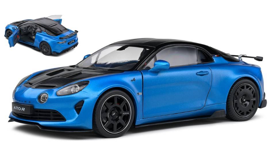 SCALE MODEL COMPATIBLE WITH ALPINE A110 RADICALE 2023 BLUE 1:18 SOLID SL1801619