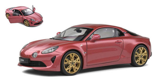 MODELLINO IN SCALA COMPATIBILE CON ALPINE A110S HERITAGE COLORS ROSE BRUYERE 2021 1:18 SOLIDO SL1801611