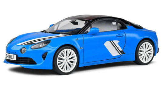 MODELE REDUIT COMPATIBLE AVEC ALPINE A110S "SAN REMO 73" COUPE 2023 BLEU 1:18 SOLID SL1801625