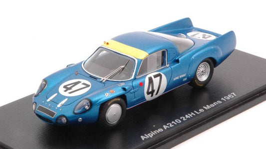 MODELE REDUIT COMPATIBLE AVEC ALPINE A210 N.47 LM 1967 JC.ANDRUET-R.BOUHARDE 1:43 SPARK MODEL S5688