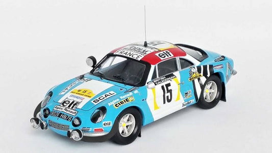 SCALE MODEL COMPATIBLE WITH ALPINE RENAULT A110 N.15 EAST AFRICAN SAFARI 1974 THERIER/LAVERNE 1:43 TROFEU TFRRKE11