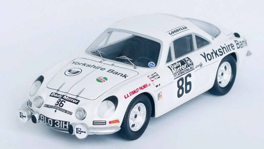 MODELE REDUIT COMPATIBLE AVEC ALPINE RENAULT A110 RAC RALLY 1972 ROBINSON/RODGERS 1:43 TROFEU TFRRUK75