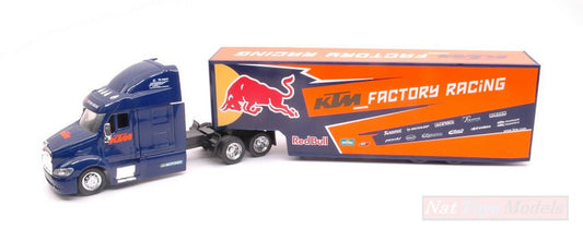 MODELLINO IN SCALA COMPATIBILE CON AMERICAN TRUCK RED BULL KTM FACTORY RACING TEAM 1:43 NEW RAY NY15973