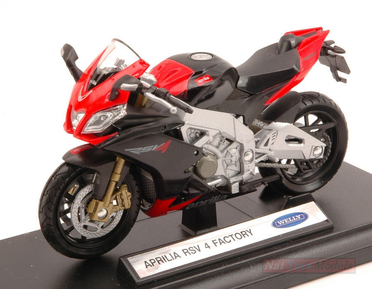 SCALE MODEL COMPATIBLE WITH APRILIA RSV FACTORY 1:18 WELLY WE12833