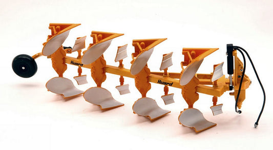 MODELE REDUIT COMPATIBLE AVEC CHARRUE TETRAPLOWMER HUARD QR65 1:32 REPLICAGRI REPLI056