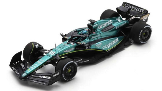 MODELE REDUIT COMPATIBLE AVEC ASTON MARTIN AMR23 N.18 6ème GP DE BAHREÏN 2023 LANCE STROLL 1:43 SPARK MODEL S8576