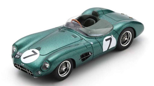 MODELE REDUIT COMPATIBLE AVEC ASTON MARTIN DBR1 N.7 LM 1959 G.WHITEHEAD-B.NAYLOR 1:43 SPARK MODEL S2447