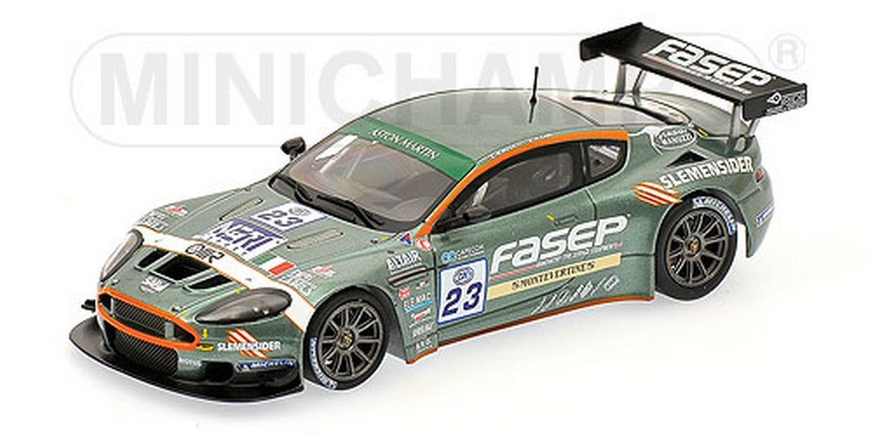MODELE REDUIT COMPATIBLE AVEC ASTON MARTIN DBRS9 N.23 FIA GT3 SPA 2006 MUGELLI-ZANI 1:43 MINICHAMPS PM400061323
