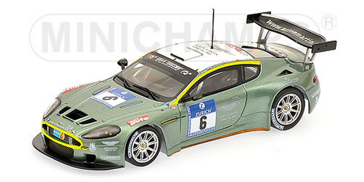 MODÈLE RÉDUIT COMPATIBLE AVEC ASTON MARTIN DBRS9 N.6 NURBURGRING 2008 K.WENDLINGER 1:43 MINICHAMPS PM400081306
