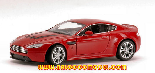MODÈLE RÉDUIT COMPATIBLE AVEC ASTON MARTIN V12 VANTAGE 2010 ROUGE 1:24 WELLY WE4129