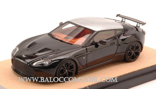 MODÈLE RÉDUIT COMPATIBLE AVEC ASTON MARTIN V12 ZAGATO 2012 NOIR AVEC TOIT EN ALUMINIUM ED.LIM.PCS 10 1:43 TECNOMODEL TMDMI52AQ