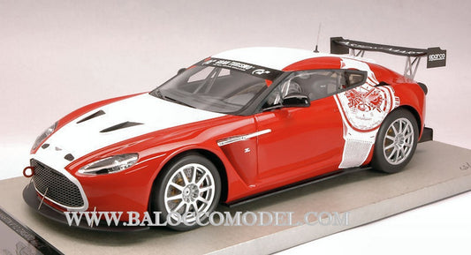 SCALE MODEL COMPATIBLE WITH ASTON MARTIN V12 ZAGATO 2012 NURBURGRING TEST ED.LIM.PCS 50 1:18 TECNOMODEL TMD1801C