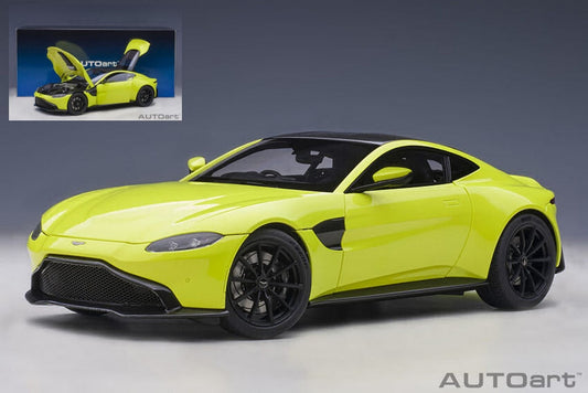 MODÈLE RÉDUIT COMPATIBLE AVEC ASTON MARTIN VANTAGE 2019 LIME ESSENCE 1:18 AUTOART AA70279