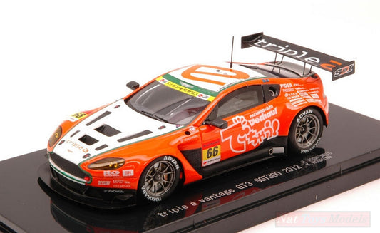 MODÈLE RÉDUIT COMPATIBLE AVEC ASTON MARTIN VANTAGE GT3 N.66 SUPER GT300 2012 YOSHIMOTO-HOSHINO 1:43 EBBRO EB44752
