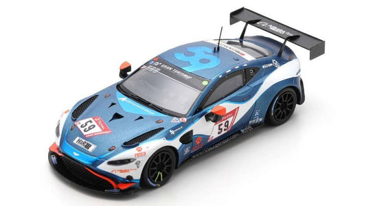 MODÈLE RÉDUIT COMPATIBLE AVEC ASTON MARTIN VANTAGE GT4 N.59 24 H NURBURGRING 2020 WEST-TURNER-ADAM SPARK MODEL SG700