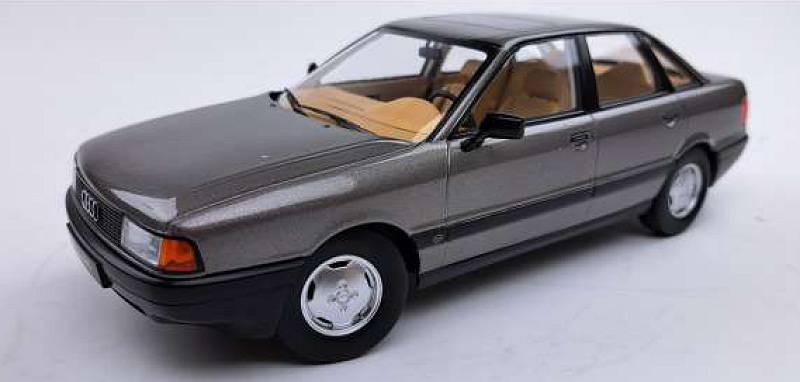MODÈLE RÉDUIT COMPATIBLE AVEC AUDI 80 B3 1989 PIERRE GRIS FONCÉ 1:18 TRIPLE 9 T9-1800341