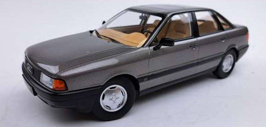 MODÈLE RÉDUIT COMPATIBLE AVEC AUDI 80 B3 1989 PIERRE GRIS FONCÉ 1:18 TRIPLE 9 T9-1800341